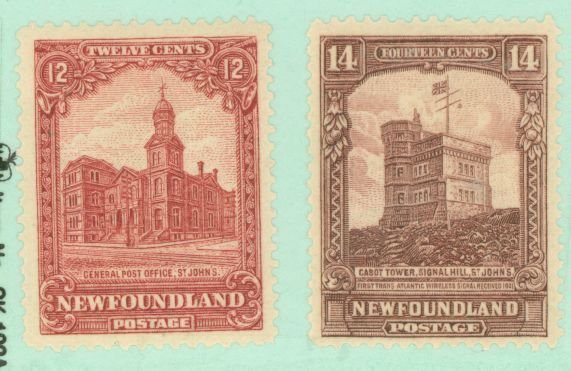 Newfoundland #154-155 Unused Single