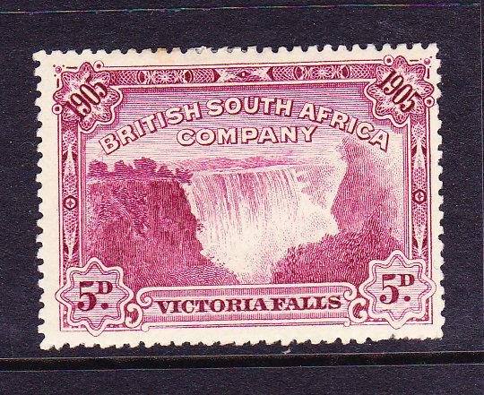 RHODESIA  1905  5d  VICTORIA FALLS  MLH P14 SG 96