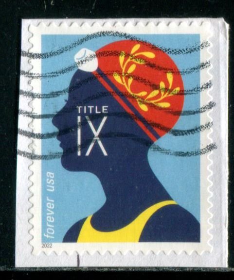 5669 US (58c) Title IX - Swimmer SA, used on paper