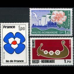 FRANCE 1978 - Scott# 1588-90 Regions Set of 3 NH