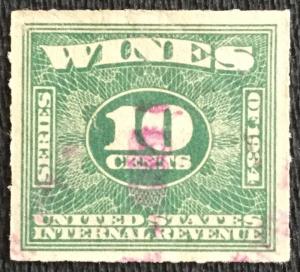 US #RE95 Used Single w/PM Wines SCV $.70