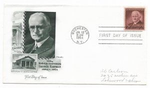 US 1062 (Me-4) 3c George Eastman on FDC Artmaster Cachet ECV $6.00