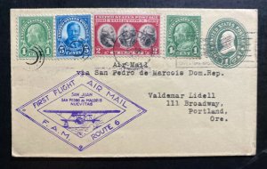 1931 San Juan Puerto Rico Usa First Flight Airmail Cover FFC To Nuevitas