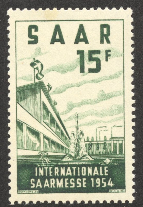 Saar Scott 248 MNHOG - 1954 International Fair at Saarbrücken Issue