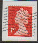 GB QE II Machin SG U2968d - 1st vermillion  - date code M12L - Source  S 