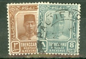 AB: Malaya Trengganu 23 mint, 28 used CV $51.25