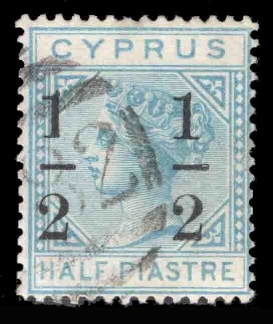 MOMEN: CYPRUS SG #26 1886 CROWN CC USED LOT #66334