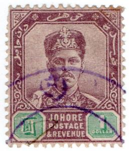 (I.B) Malaya States Revenue : Johore Duty $1