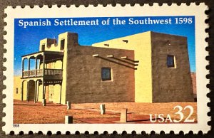 US # 3220 Spanish Settlement of the Southwest 32c 1998 Mint NH