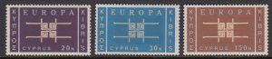 Cyprus 229-31 Europa MINT