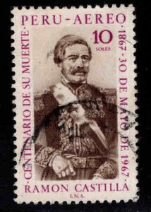 Peru Scott C237 used Ramon Castilla stamp 1969