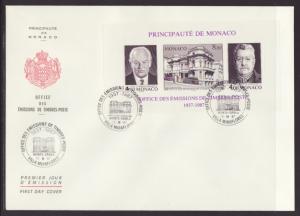 Monaco 1607 Princes Rainier III,Louis II 1987 U/A FDC