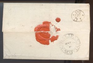 ?Fredericton to London 1790 rare 1N10 to Halifax h/s 5/+TransAtlantic Canada PB