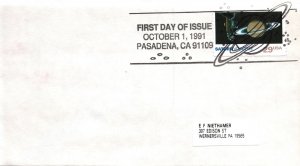 US FIRST DAY COVER SPACE EXPLORATION SATURN VOYAGER 2 1991