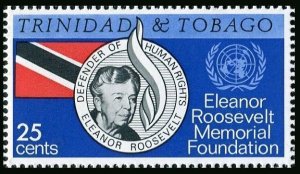 Trinidad & Tobago 118 2 stamps, MNH. Eleanor Roosevelt Memorial Foundation, 1965