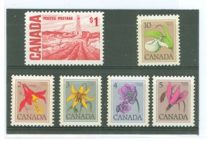 Canada #465b/711 Mint (NH) Single (Flowers)