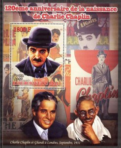 Mali 2009 Cinema Actor Charlie Chaplin S/S MNH