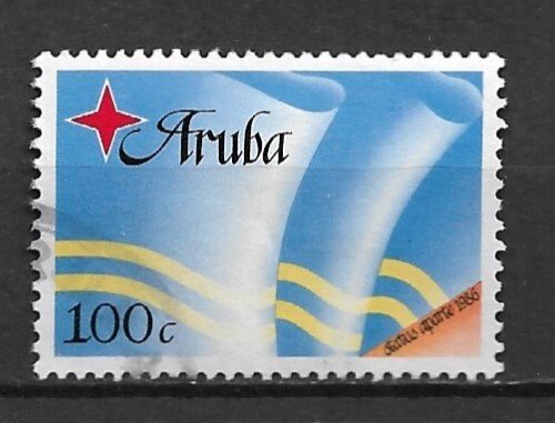 1986 Aruba Sc21 100c Flag used