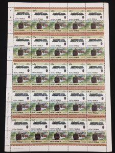 TUVALU Trains Locomotives Sheets x 12 MNH (600 Stamps) (BLK37 )