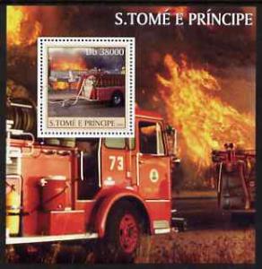 St Thomas & Prince Islands 2003 Old Fire Engines perf...