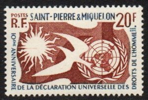 St. Pierre & Miquelon Sc #356 Mint Hinged