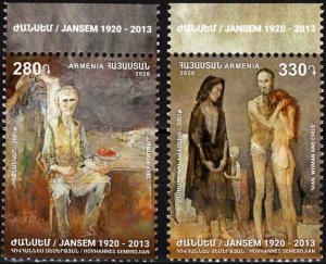 ARMENIA 2020-06 ART Paintings. Jean Jansem (H. Semerdjian), MNH