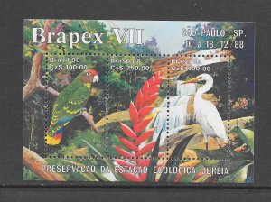 BIRDS - BRAZIL #2158 S/S MNH