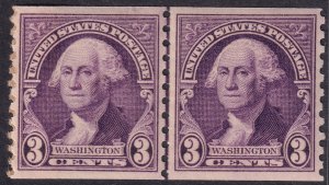 #721 Mint NH, VF, Line pair (CV $13) (CV $3.5 - ID32016) - Joseph Luft