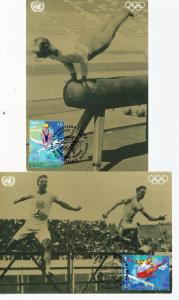 205-6 FDC Vienna Sports Singles,Maxi Cards