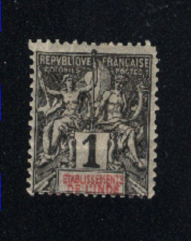 French India #1   -1   Mint  1892-1908 PD