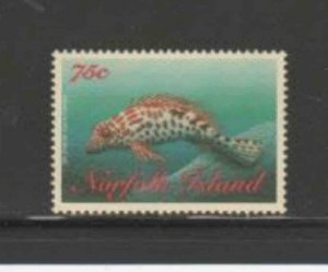 NORFOLK ISLAND #652 1998 75c SPLENDID HAWKFISH MINT VF NH O.G