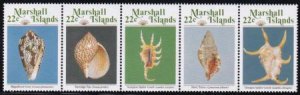 US 152-56 Trust Territories Marshall Islands NH VF Seashells