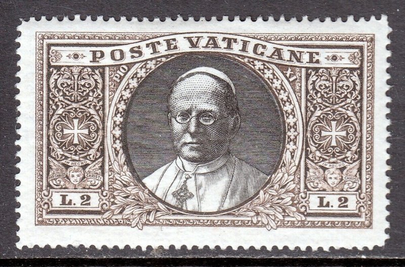 VATICAN CITY — SCOTT 30 — 1933 2L POPE PIUS XI — MH — SCV $45