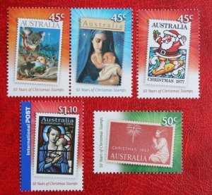 AUSTRALIA 2007 Christmas MNH Scott# 2758-2762