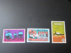 Nigeria 1973 Sc 292,301,302 MNH