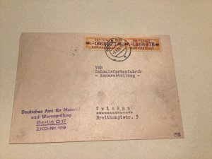 German Democratic Republic 1959 official courier stamps postal cover Ref 66604