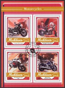 Maldives 2017 Motorcycles Sheet Used / CTO