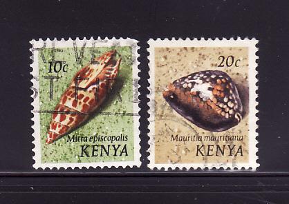 Kenya 37, 39 U Sea Shells (A)