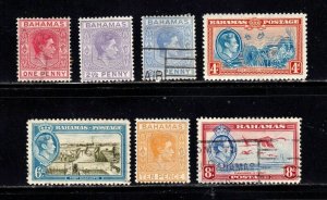 Bahamas #101 - 109, Mint & used,  CV $15.05