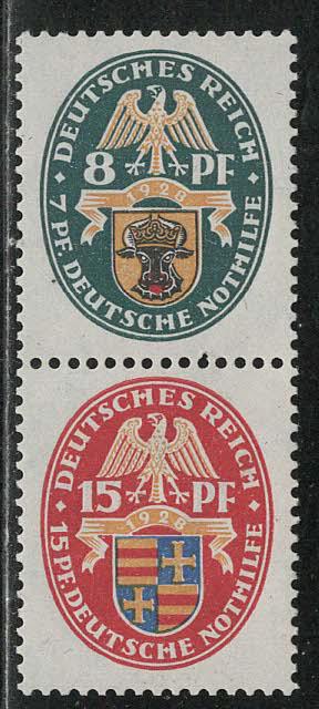 Germany Scott # B24, B25, mint nh, se-tenant, Mi# S50