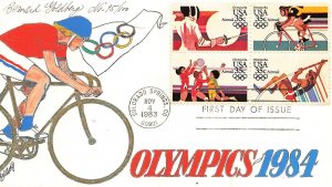 C109/112 35c OLYMPICS 1983 - Bernard Goldberg hand painted cachet