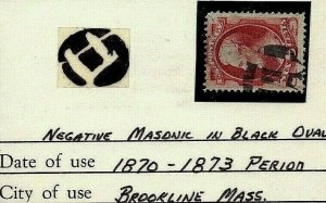 [SA]  US Post-CW Era MASONIC SYMBOL ..Plus Fancy Cancel's Tracing 