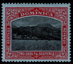 DOMINICA EDVII SG53c, 2s 6d black & red/blue, M MINT. Cat £30.