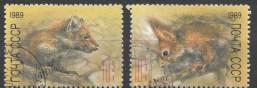 Russia # B152 - B156  Set of 5 Surcharged for Russian Zoos Rodents