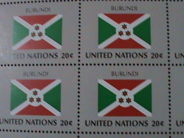 ​UNITED NATION-1984 SC#425-8- FLAGS SERIES-MNH SHEET-VF WE SHIP TO WORLDWIDE