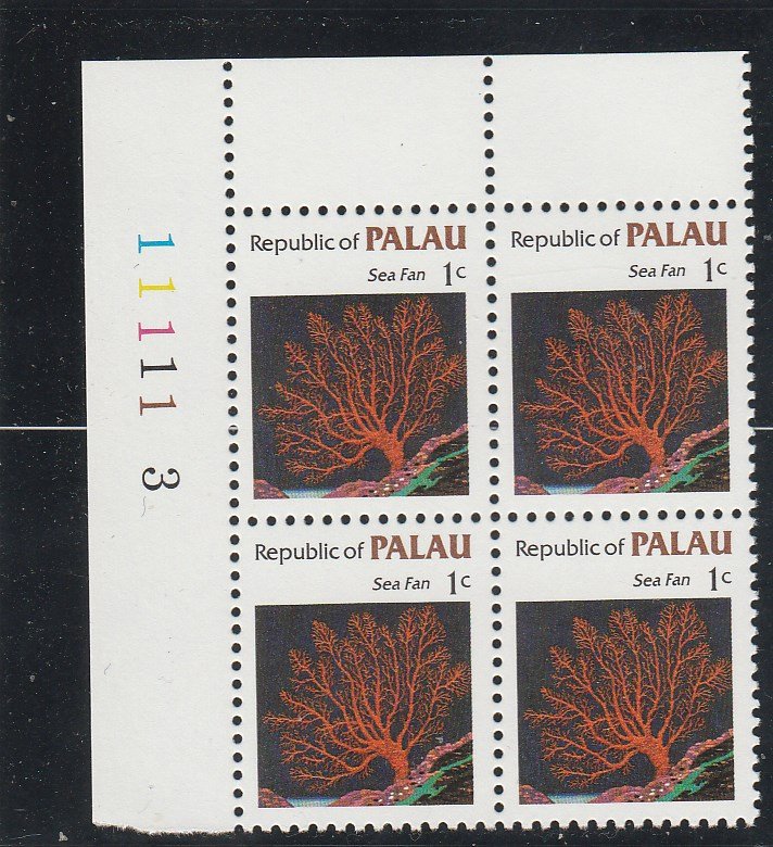 Palau  Scott#  9  MNH Block of 4  (1983 Sea Fan)