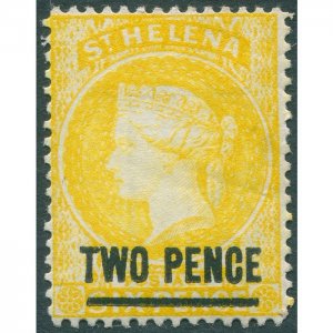 St Helena 1894 2d yellow SG39 unused