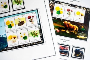 COLOR PRINTED NEW ZEALAND 2016-2020 STAMP ALBUM PAGES (103 illustrated pages)