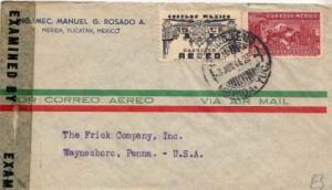 Mexico, Airmail, Censored