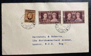 1937 Casablanca British PO Morocco First Day Cover King George VI Coronation